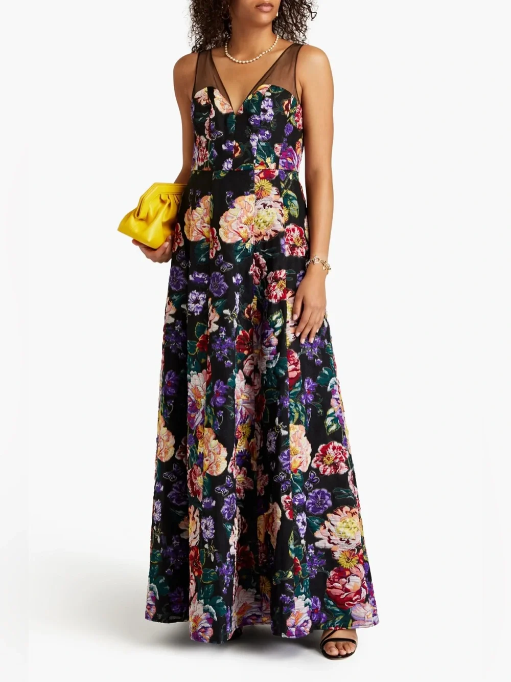 Marchesa Notte Womens Jacquard Gown size 6 NEW